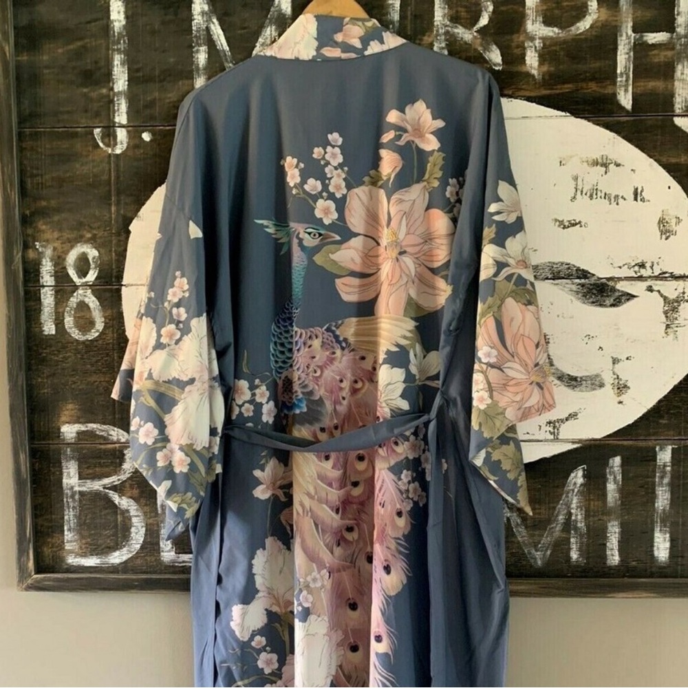 Floral Gypsy Boho Kimono Robe